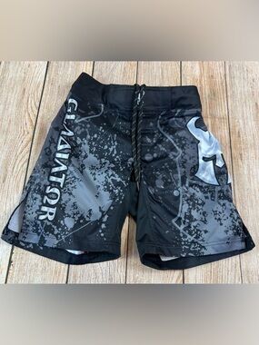 Gladiator MMA Jiu Jitsu Boxing Grappling Shorts Youth Boys Size Large